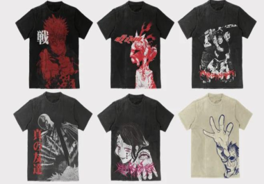 I will design anime manga for your streetwear brand t shirt