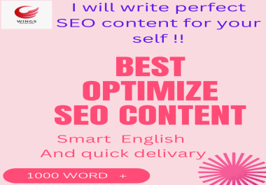 I will write a perfectly optimized article for your website,  journal,  and any kind of site