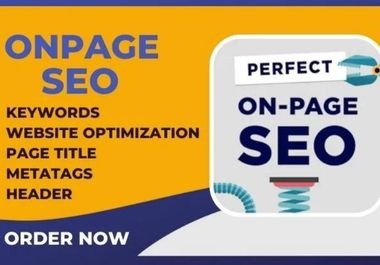 I will complete onpage SEO service for google first page ranking