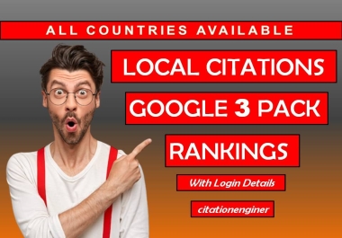 I will do local citations for google 3 pack rankings