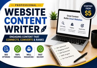 I Will Write Website Content for Businesses