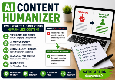 Will Rewrite AI Content Into -Like Content