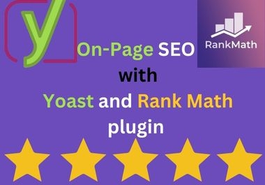 I will provide complete on page SEO with Yoast SEO and Rank Math plugin