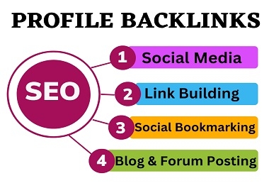 200 social profile creation for high quality do follow backlinks to your website