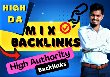 I will Provide 80 Mix SEO Service Mixed Powerful High Authority with DA50+ Dofollow Backlinks White