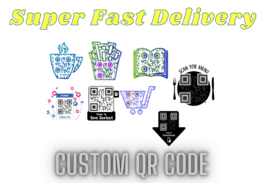 I will make professional and custom Qr code design