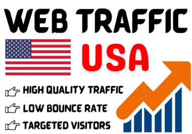 I will send 300-400 web traffic per day from USA. 10 Days