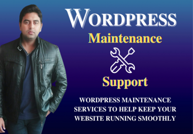 Wordpress maintenance,  support,  help,  security and backup