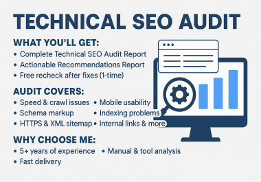 I will perform a complete Technical SEO Audit of your website