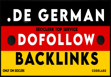 I will Build Dofollow. de Backlinks 50 to 90 DA DR Seo Backlinks