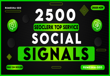 2500 Social Signals on High PR Sites Facebook Pinterest Tumblr