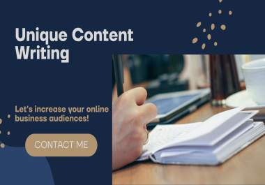 500 - 1000 Words Unique Content Writings with SEO Keywords
