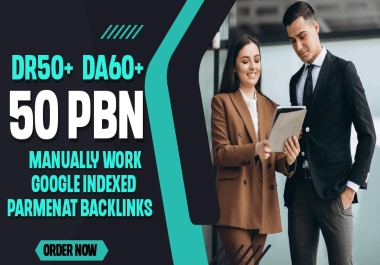 I Will Make 50 PBN on DR50+ DA60+ Dofollow SEO backlinks on aged domains and boost your rank