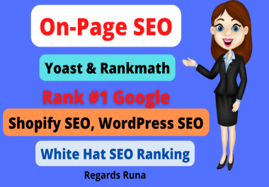 I will do Shopify and WordPress on-page SEO optimization
