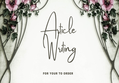 Write 2 Article X 400 Words SEO High Quality Friendly Article/Content Writing