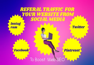 We will drive targeted traffic from different social media platforms
