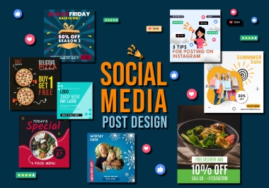Create Professional 2 Social Media Post for your Business