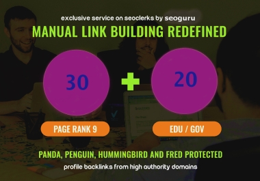 Manually Do 30 Pr9 + 20 EDU. Gov LINKS DA 80+ Safe SEO High Authority Backlinks Total 50 + HPR