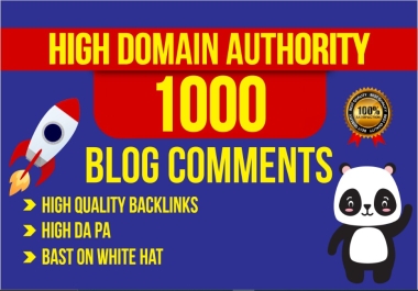1000 Dofollow Blog Comments High PR10-2 Safe Backlinks Link Building With UK and France Link