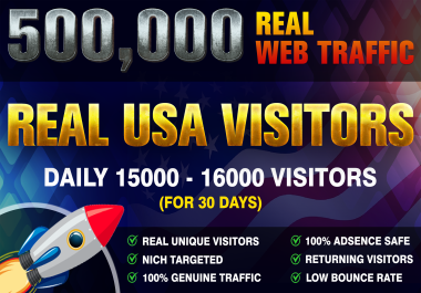 Provide 6000 Real USA Web Traffic in Your WebSite