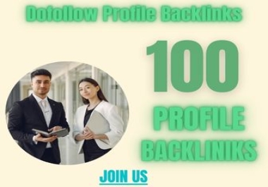 I will Build 150 High authority dofllow Profile Backlinks for SEO