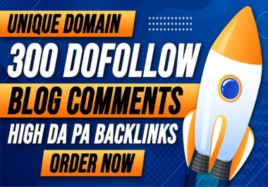 I will do 300 blog comments high quality dofollow seo backlinks,  Link building service