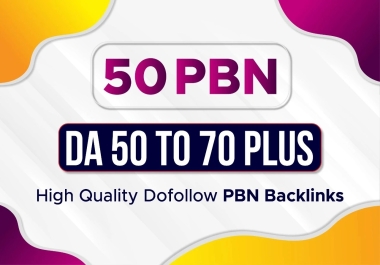 Build 50 PBN Extremely High Moz DA 50 Plus Do-Follow Back-links for