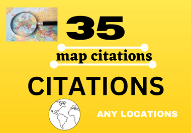 I will build 35,  150 map citations for google local page and website business listing