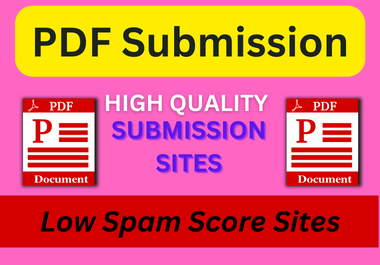 30 PDF submission in high authority sites dofollow backlinks services