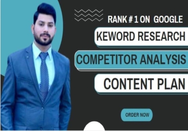 I will do deep,  top rated SEO keyword research for ranking 1st on google