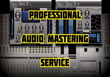 I Will Master Your Audio to the Highest Industry Standards,  Guaranteed