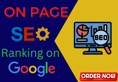 I will do On-Site SEO optimization for your website ranking on google