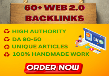 I'll create 80 web 2.0 SEO backlinks that are contextually distinct and dofollow on high authority