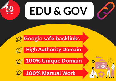 I will build 30 dofollow backlinks on high authority websites for EDU and GOV