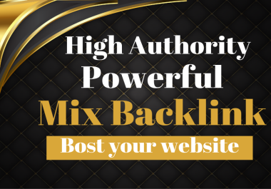 I will do manual 120 mix backlinks DA DR 50+ high authority backlink package