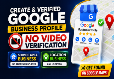 I will do google business profile creation without video verification