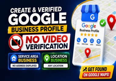 I will do google business profile creation without video verification