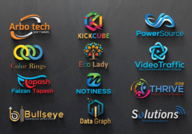 I will Create a Professional 3D Logo for you Within 24 Hours