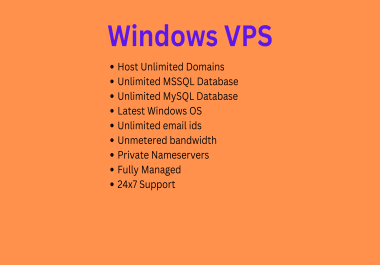 I will provide windows VPS Server