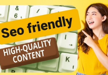 I will write SEO Optimized unique articles and blog posts on any topic of your choice.