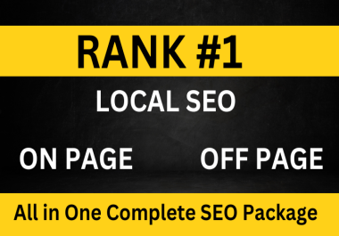 All in One Complete local SEO Package Boost Your Business Locally Local SEO Lead Generation