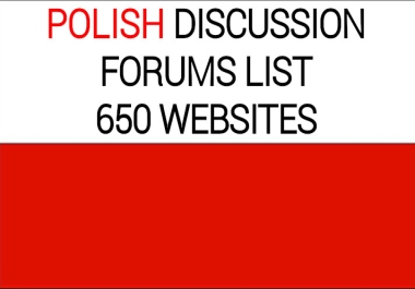 List of 650 polish discussion forums to build backlinks