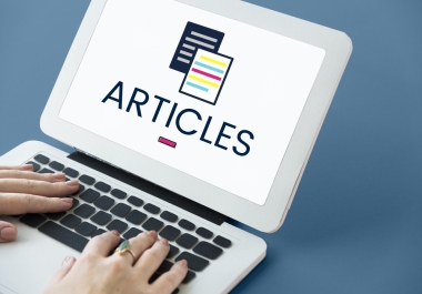 I can write a seo/ unique articles in a short time.