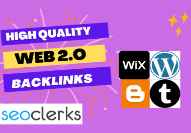 I will provide fully optimized web 2 0 blogs post backlinks