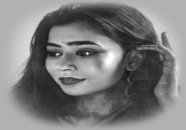 Turn your photo into digital pencil sketch within 1 hour
