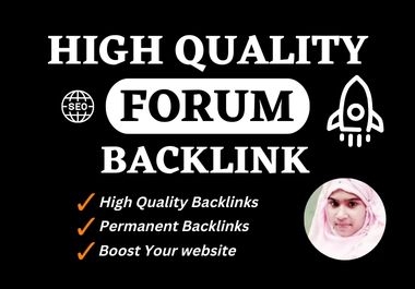 I will do 100 forum posting Dofollow backlinks