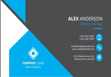 Business card design flyer design on your demand