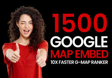 1500 Google Maps Embed on High-Quality Web 2.0 Blogs