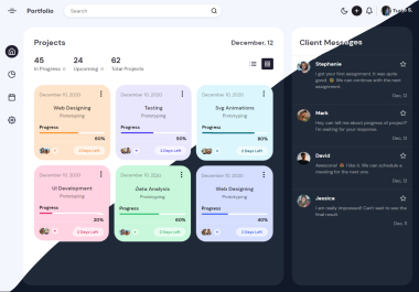 I will create Responsive Admin Dashboard