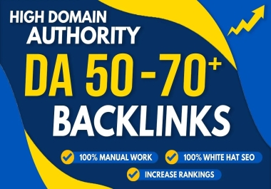 50 High Da Manual White Hat Dofollow SEO Backlinks